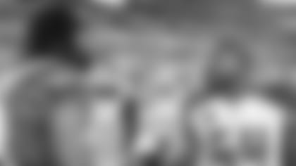 CHARLOTTE, NC - SEPTEMBER 13, 2019 - Gerald McCoy and Inside Linebacker Lavonte David #54 of the Tampa Bay Buccaneers during the game between the Tampa Bay Buccaneers and Carolina Panthers at Bank of America Stadium. The Buccaneers won the game, 20-14. Photo By Kyle Zedaker/Tampa Bay Buccaneers