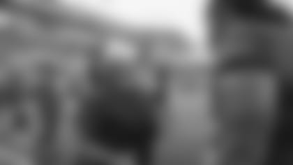 TAMPA, FL - AUGUST 23, 2019 - Assistant Defensive Line Coach Lori Locust of the Tampa Bay Buccaneers during the preseason game between the Cleveland Browns and the Tampa Bay Buccaneers at Raymond James Stadium. The Buccaneers won the game 13-12. Photo By Tori Richman/Tampa Bay Buccaneers