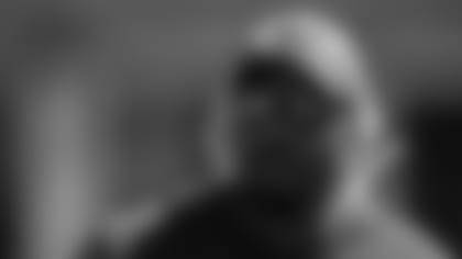 TAMPA, FL- MAY 23, 2019 - Inside Linebackers Coach Mike Caldwell of the Tampa Bay Buccaneers during OTA's at AdventHealth Training Center in Tampa, FL. Photo By Kyle Zedaker/Tampa Bay Buccaneers