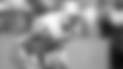 Safety John Lynch #47 of the Tampa Bay Buccaneers gets set against the Detroit Lions at Tampa Stadium on October 2, 1994 in Tampa, Florida. The Buccaneers lost 6-20 (photo by Allen Steele/Tampa Bay Buccaneers)