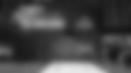 Louisiana State University Tigers cornerback Greedy Williams jumps prior to running the 40-yard dash during the NFL football scouting combine on Monday, March 4, 2019 in Indianapolis. (Aaron M. Sprecher via AP)