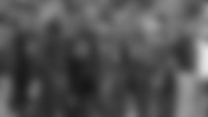 TAMPA, FL - SEPTEMBER 24, 2018 - Defensive Line Coach Brentson Buckner during the game between the Tampa Bay Buccaneers and Pittsburgh Steelers at Raymond James Stadium in Tampa, FL. The Buccaneers lost 30-27. Photo By Matt May/Tampa Bay Buccaneers