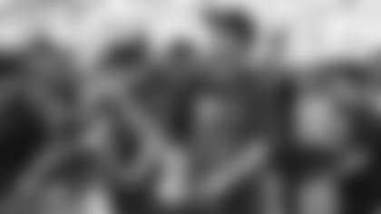 TAMPA, FL - August 11, 2023 - Buc Beat Line before the preseason game between the Pittsburgh Steelers and Tampa Bay Buccaneers. The Bucs lost the game, 27-17. Photo By Mike Carlson/Tampa Bay Buccaneers