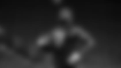 Vanderbilt running back Ke'Shawn Vaughn participates in a drill during the NFL football scouting combine, Friday, Feb. 28, 2020, in Indianapolis. (Aaron M. Sprecher via AP)