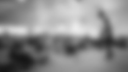 ZEPHYRHILLS, FL - DECEMBER 04, 2018 - Defensive Tackle Gerald McCoy #93 during the Buccaneers Social Justice Program visit at Zephyrhills Correctional Institution in Zephyrhills, FL. Photo By Kyle Zedaker/Tampa Bay Buccaneers