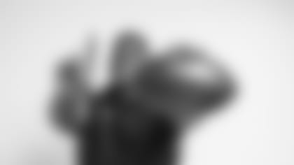 Portraits of Alabama defensive lineman Quinnen Williams during the NFL Scouting Combine, Saturday, March 2, 2019, in Indianapolis. (Todd Rosenberg via AP)