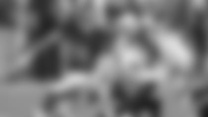 CINCINNATI, OH - AUGUST 11: Linebacker Riley Bullough #49 of the Tampa Bay Buccaneers during the game against the Cincinnati Bengals at Paul Brown Stadium on August 11, 2017, in Cincinnati, Ohio. The Buccaneers lost 23-12. (photo by Mike Carlson/Tampa Bay Buccaneers)