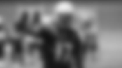 WR Jalen Tolliver during offseason work.