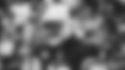 WR DeAndre Hopkins smiles aftre scoring a TD against Minnesota in a 2021 home game