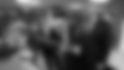 GM Steve Keim shakes the hand of cornerback Patrick Peterson with team president Michael Bidwill looking on earlier this season after a win in San Francisco.