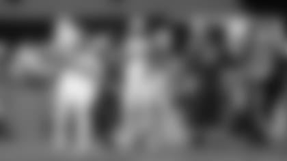 Defensive lineman Rashard Lawrence celebrates after a big third-down stop during the Cardinals' game in Seattle Sunday.