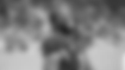 Wide receiver Larry Fitzgerald, who said he had more fun this season than the recent past, has a laugh on the sideline during the Cardinals' December game against Cleveland.