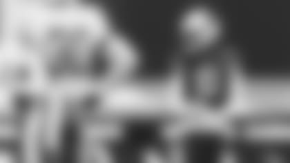 Wide receiver DeAndre Hopkins, who leads the NFL in catches and yards, is a game-day decision against the Panthers due to an ankle injury.