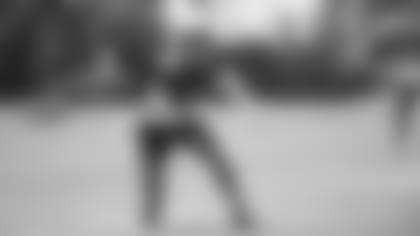 Wide receiver Rondale Moore makes a move after a catch at this week's OTAs.