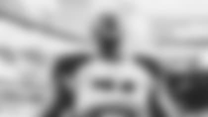 Tackle D.J. Humphries screams in triumph after the Cardinals beat the Rams Sunday in Los Angeles.