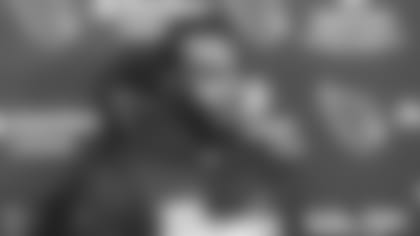 Wide receiver A.J. Green talks to the media via Zoom after signing his contract in March of 2021.