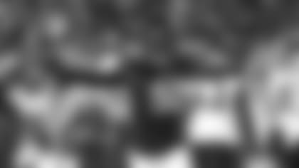 Linebacker Chandler Wooten celebrates his interception against the Ravens Sunday night.