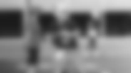 Quarterback Colt McCoy throws a pass during practice this week.