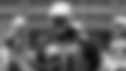 Defensive end Benson Mayowa takes part in a recent minicamp practice.