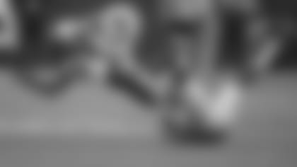 CB Patrick Peterson can't quite snag an interception on a pass intended for Rams WR Robert Woods.