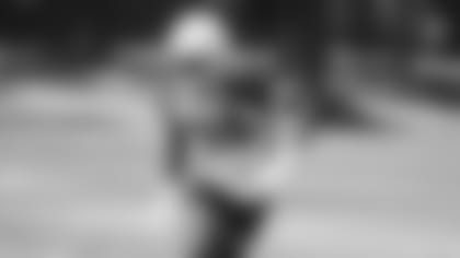 Cornerback Christian Matthew backpedals during a drill at Friday's rookie minicamp practice.