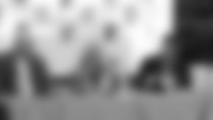 Cardinals owner Michael Bidwill (right) answers a questions next to Arizona Super Bowl Host Committee President and CEO Jay Parry (center) and Tom Sadler, president and CEO of the Tourism and Sports Authority, during a panel discussion put on by the Phoenix Business Journal on Tuesday at Heritage at Sportsmans Park.