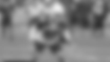 Newly-signed linebacker Joe Walker takes part in practice Wednesday.