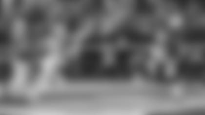 Wide receiver Antoine Wesley catches the first of his two touchdown passes against the Cowboys during Sunday's win in Dallas.