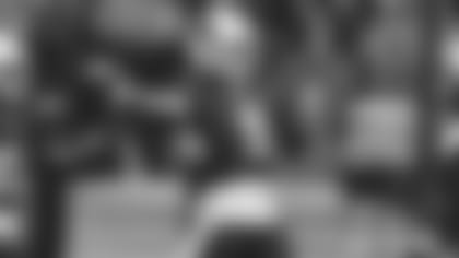 QB Cole McDonald works out during an NFL football rookie minicamp on May 14.