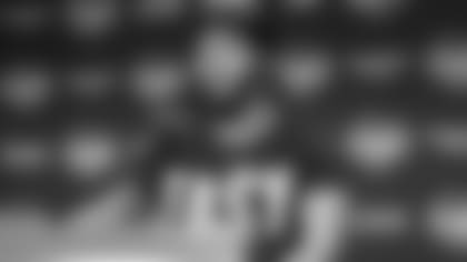 Quarterback Kyler Murray addresses the media Thursday after practice.