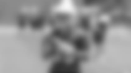 WR Andy Isabella catches a pass at a recent minicamp practice