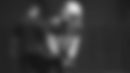 Wide receiver A.J. Green readies to run a route during a training camp practice.