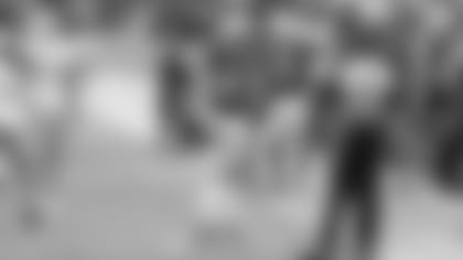 Wide receiver DeAndre Hopkins waits for the conferring officials to confirm a defensive pass interference call he drew last weekend against the Dolphins.