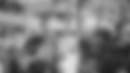 Dennis Gardeck celebrates a good throw by a Special Olympian at the Guardian Games on Friday.