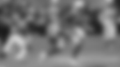 Rookie wide receiver KeeSean Johnson runs with the ball after a catch against Minnesota.