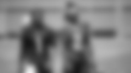 Quarterback Kyler Murray and wide receiver Marquise "Hollywood" Brown reunited on the field this offseason for the first time since they played together at Oklahoma University.