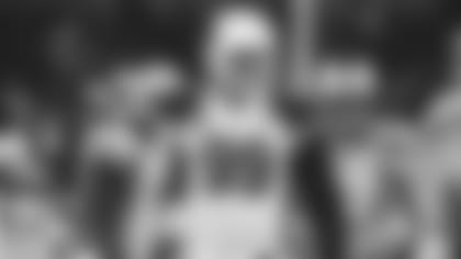 Defensive lineman J.J. Watt appeared in his first game since Oct. 24 on Monday after a serious shoulder injury had threatened to end his season.