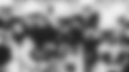 Running back Eno Benjamin with a carry during training camp 2020