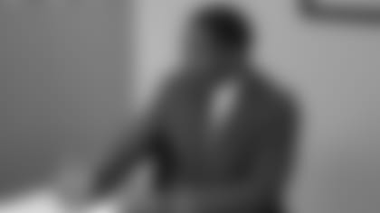 New Cardinals head coach Steve Wilks talks Monday after signing his contract to succeed Bruce Arians as head coach.