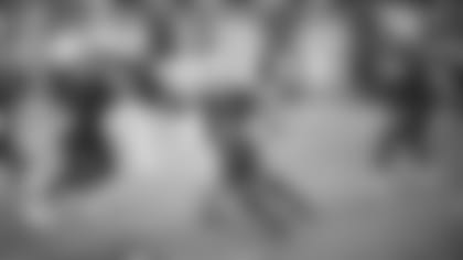 Wide receiver Rondale Moore with the ball in 2021's Monday night game against the Rams.