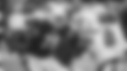 Tackle Korey Cunningham blocks against the Chargers last week in a preseason game.