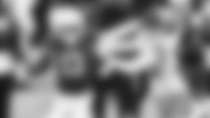 Wide receiver Christian Kirk delivers a straight-arm during a play against the 49ers last season.