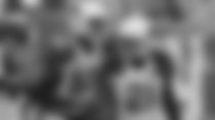 CB Patrick Peterson, right, celebrates his forced fumble with Chandler Jones on Sunday.