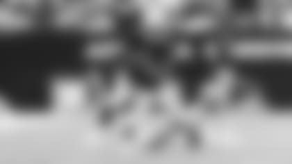 Tight end Maxx Williams runs upfield with a catch moments before suffering his season-ending knee injury.