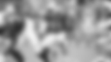 RB David Johnson takes a handoff from QB Kyler Murray during training camp.