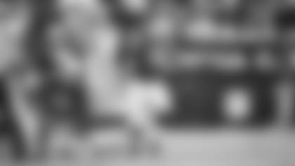 Defensive lineman Xavier Williams celebrates after a play against the 49ers in 2017 during his most recent season as a Cardinal.