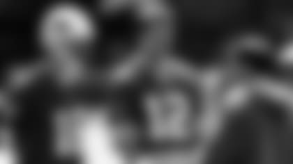 Cardinals coach Kliff Kingsbury (left) was a quarterback alongside Tom Brady (12) under Patriots coach Bill Belichick in 2003 and 2004.