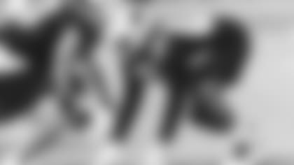 DL Corey Peters in an October practice in 2021