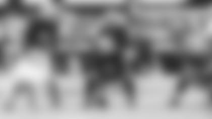 Center Rodney Hudson left Sunday's game with a ribs injury.