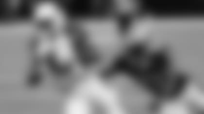 WR Chad Williams breaks a tackle in Friday night's win over the Saints.